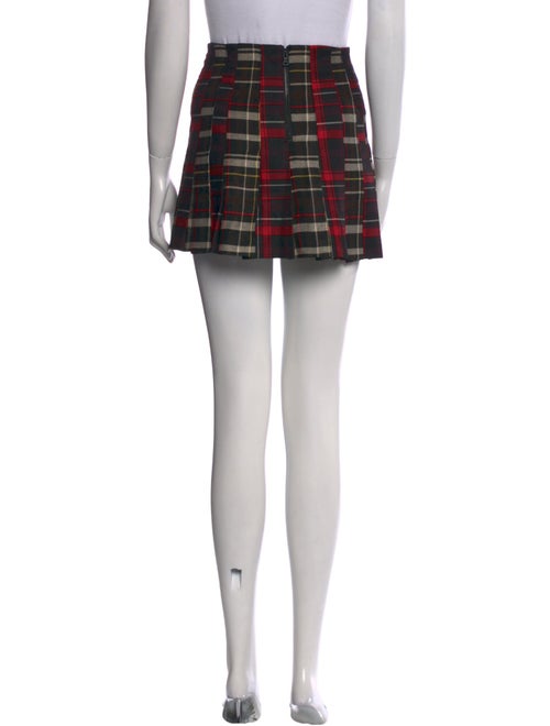 Alice + Olivia Plaid Print Mini Skirt