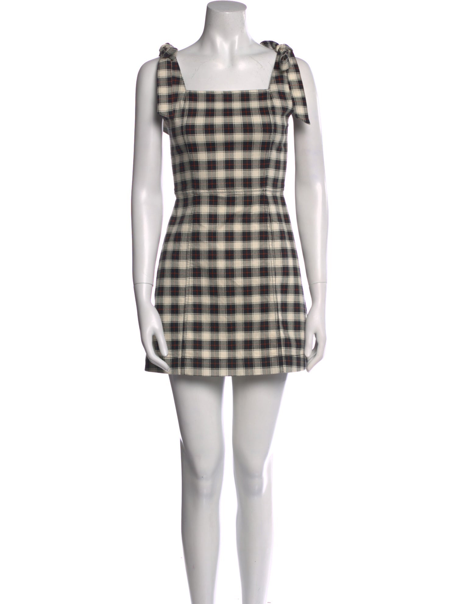 Alice + Olivia Plaid Print Mini Dress