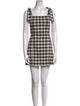 Alice + Olivia Plaid Print Mini Dress