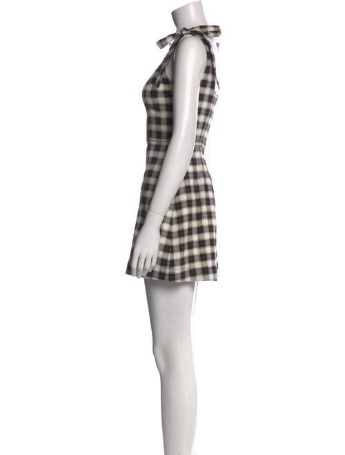 Alice + Olivia Plaid Print Mini Dress