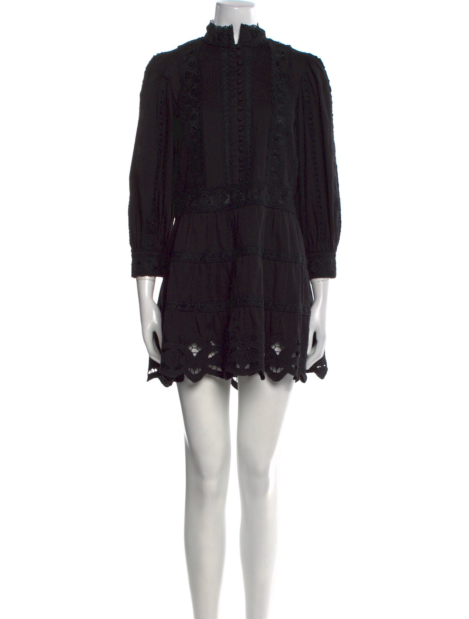 Alice + Olivia Lace Pattern Mini Dress