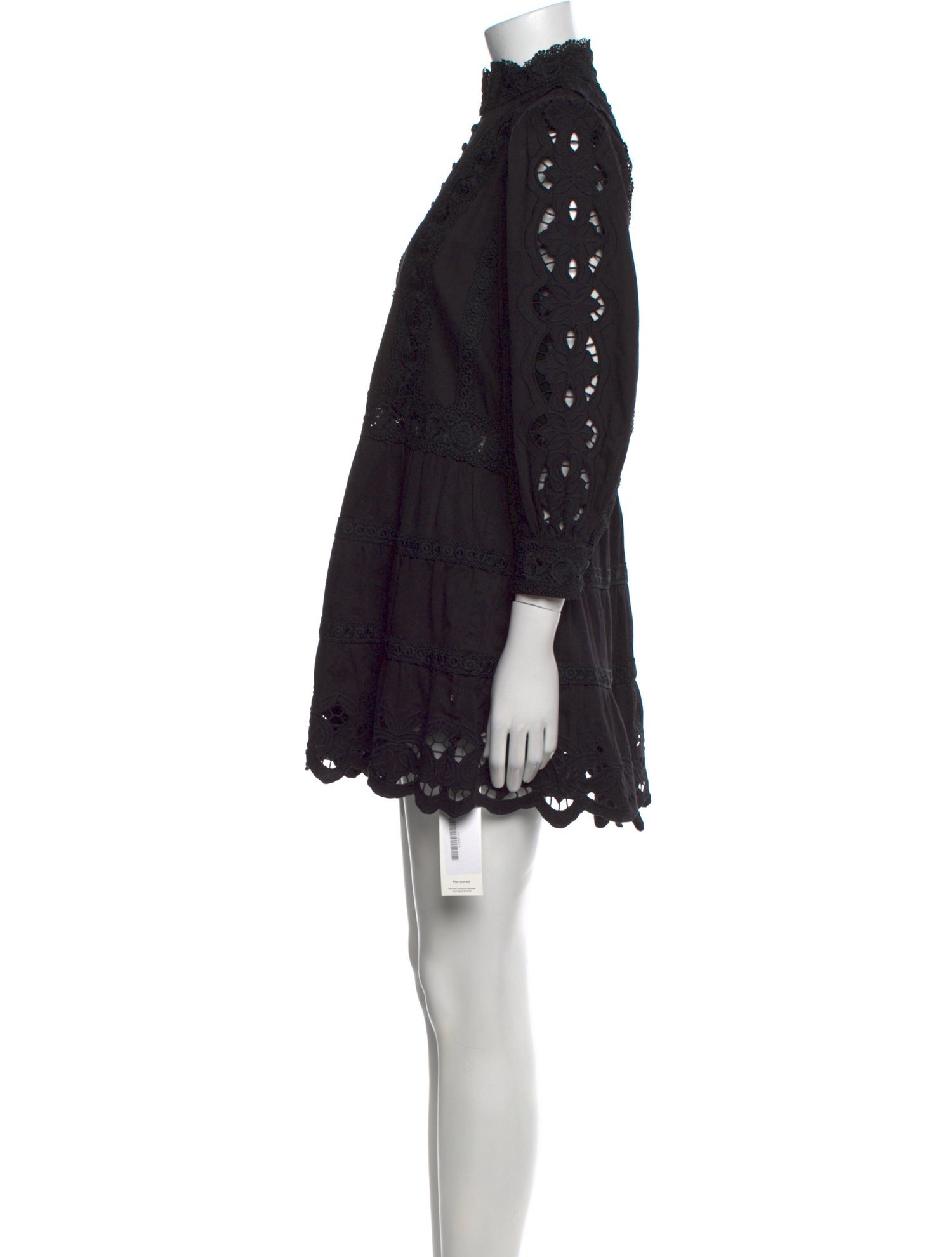 Alice + Olivia Lace Pattern Mini Dress