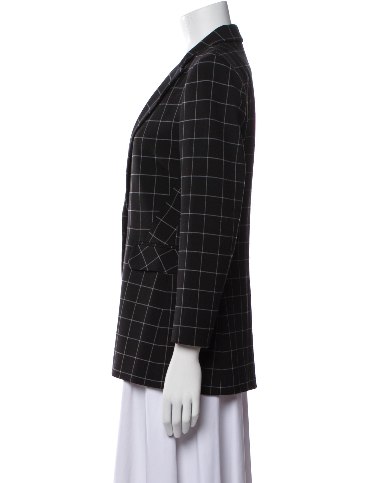 Alice + Olivia Plaid Print Blazer