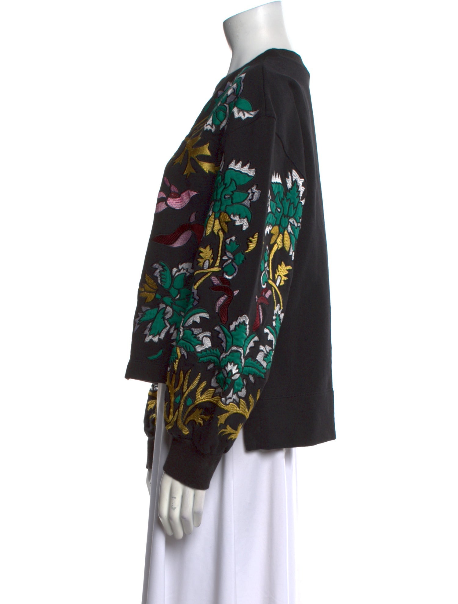 Alice + Olivia Printed Crew Neck Sweater