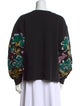 Alice + Olivia Printed Crew Neck Sweater