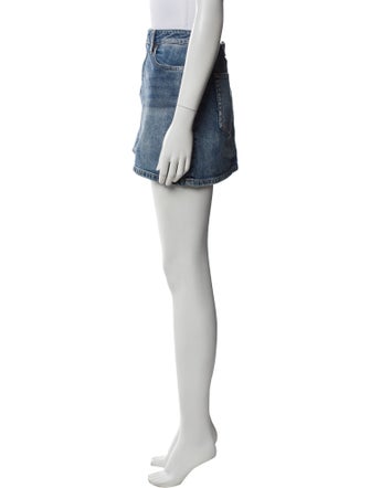 Alice + Olivia Distressed Accents Mini Skirt