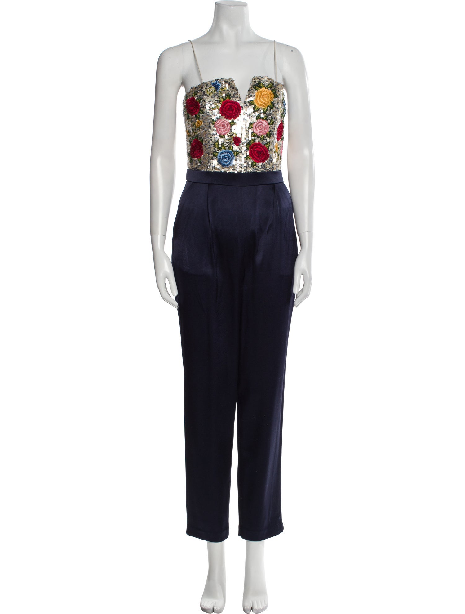 Alice + Olivia Silk Printed Jumpsuit