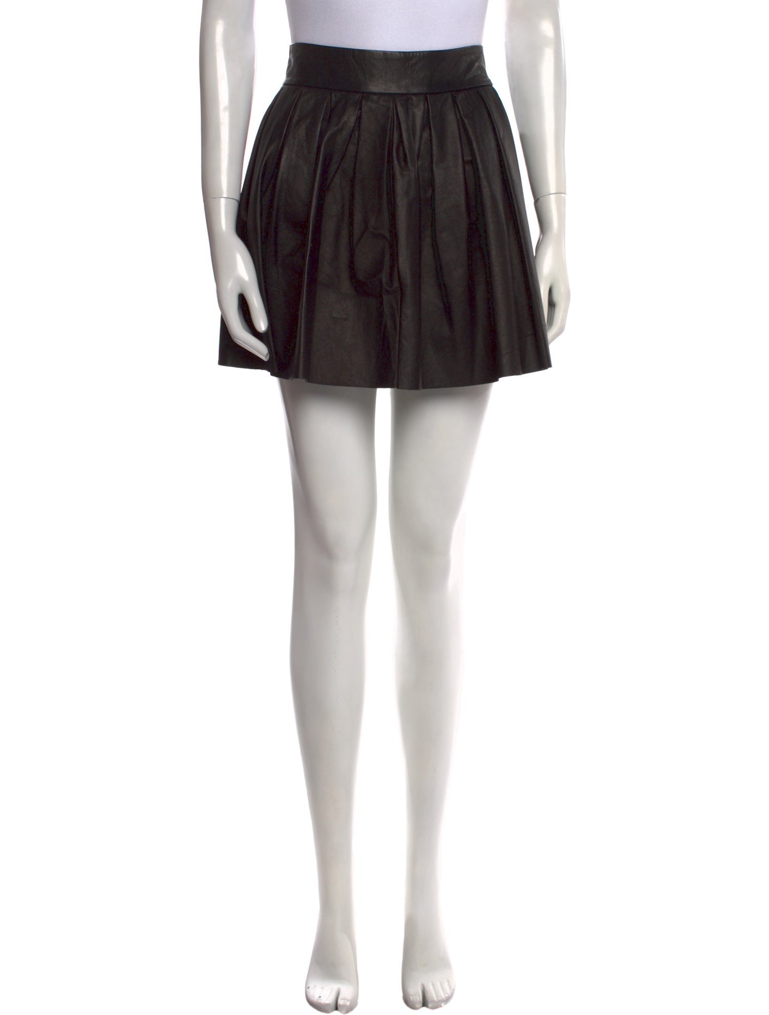 Alice + Olivia Leather Mini Skirt