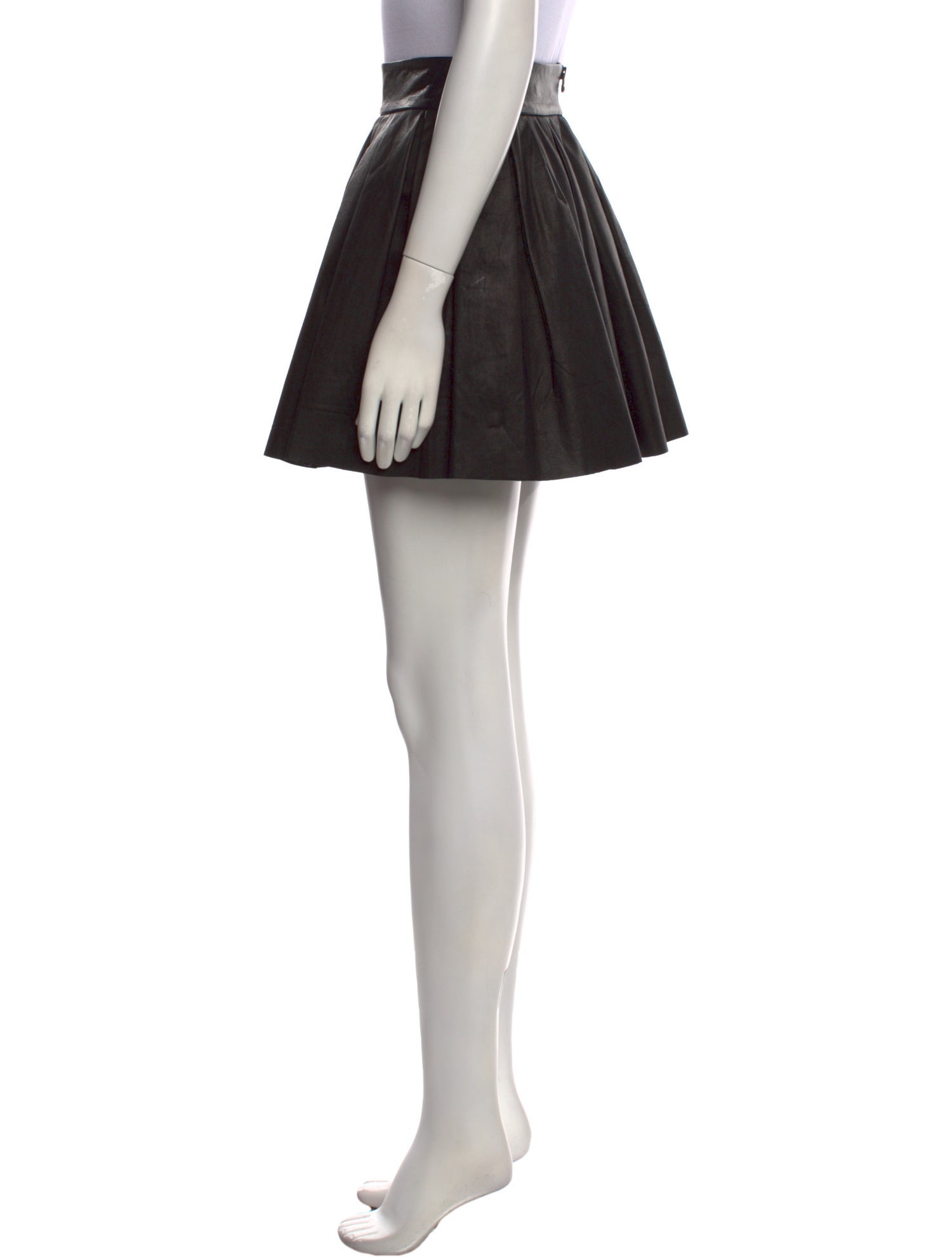 Alice + Olivia Leather Mini Skirt