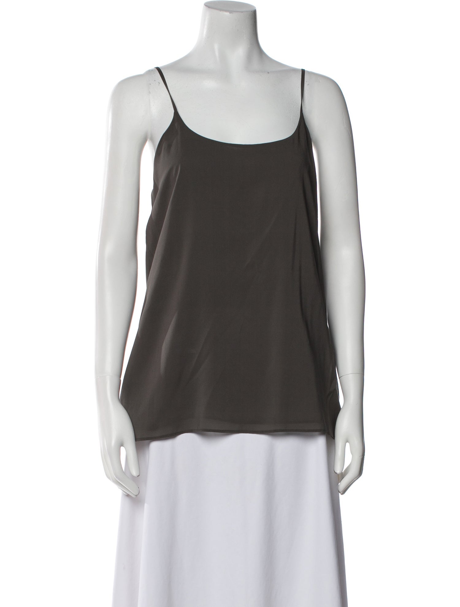 Alice + Olivia Silk Scoop Neck Top