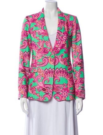 Alice + Olivia Paisley Print Blazer