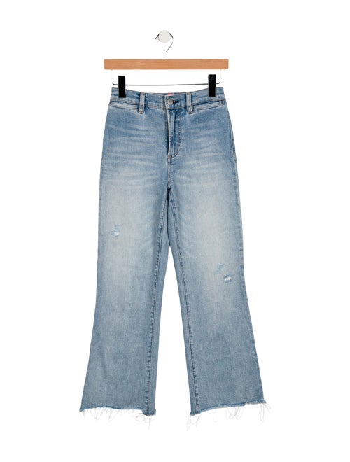 Alice + Olivia Mid-Rise Wide Leg Jeans