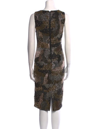 Alice + Olivia Printed Midi Length Dress