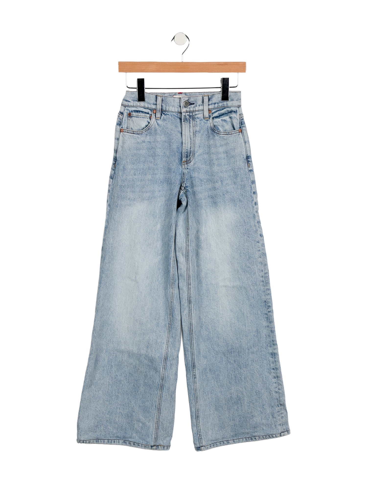 Alice + Olivia Mid-Rise Wide Leg Jeans