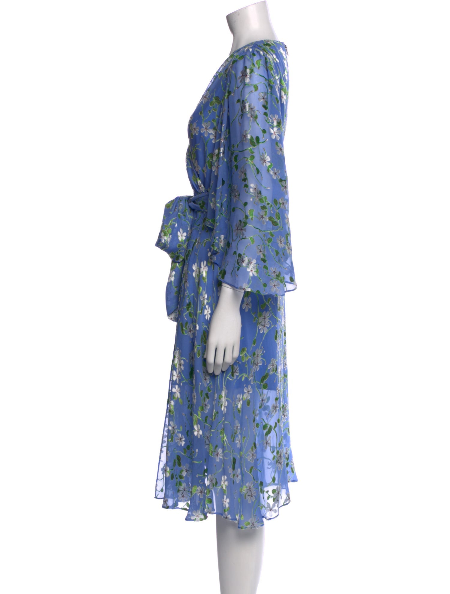 Alice + Olivia Floral Print Knee-Length Dress