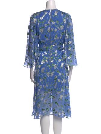 Alice + Olivia Floral Print Knee-Length Dress