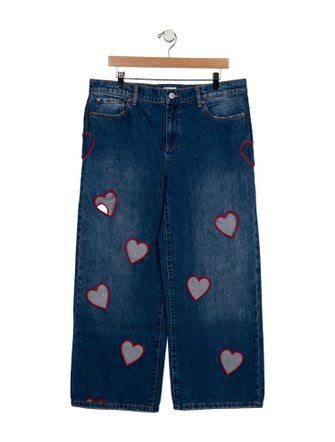 Alice + Olivia High-Rise Wide Leg Jeans