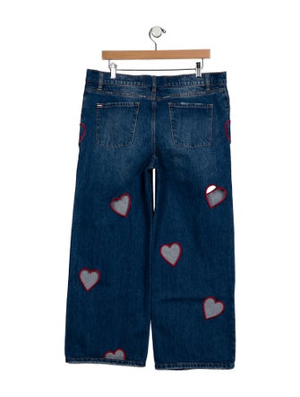 Alice + Olivia High-Rise Wide Leg Jeans