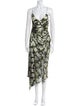 Alice + Olivia Silk Midi Length Dress