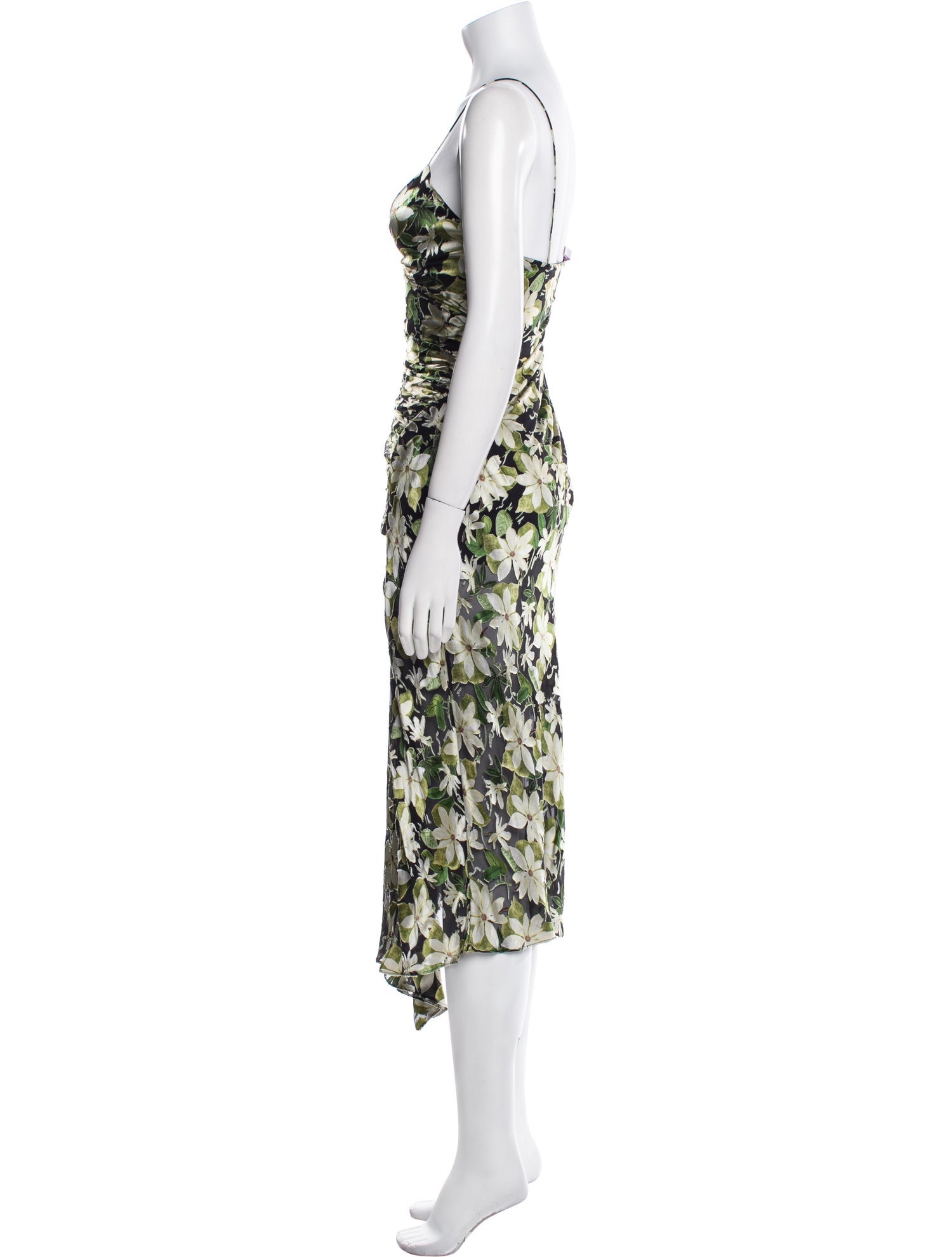 Alice + Olivia Silk Midi Length Dress