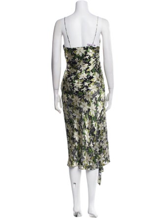 Alice + Olivia Silk Midi Length Dress