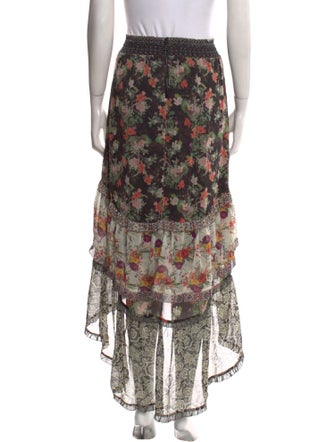 Alice + Olivia Floral Print Knee-Length Skirt