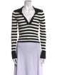 Alice + Olivia Striped Long Sleeve Polo