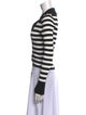 Alice + Olivia Striped Long Sleeve Polo