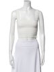 Alice + Olivia Square Neckline Sleeveless Crop Top