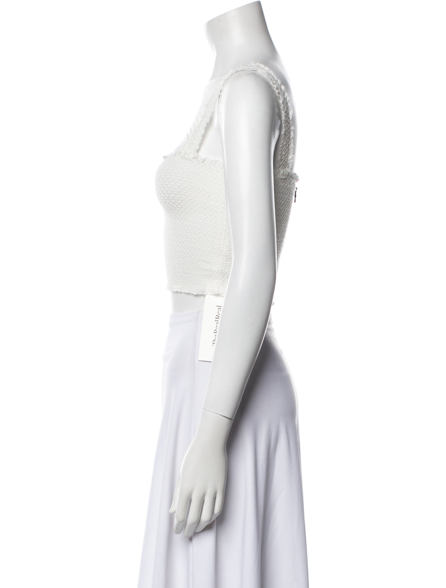 Alice + Olivia Square Neckline Sleeveless Crop Top