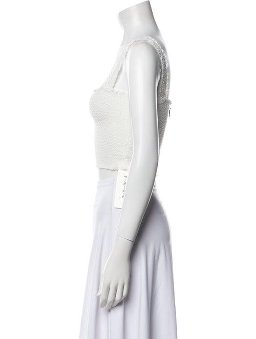 Alice + Olivia Square Neckline Sleeveless Crop Top