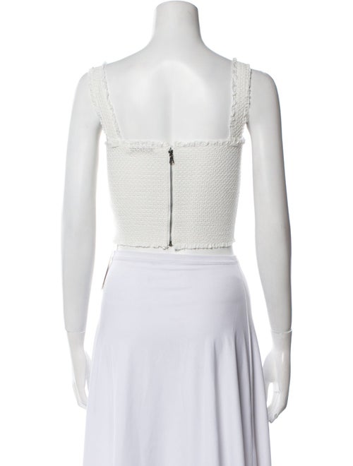 Alice + Olivia Square Neckline Sleeveless Crop Top