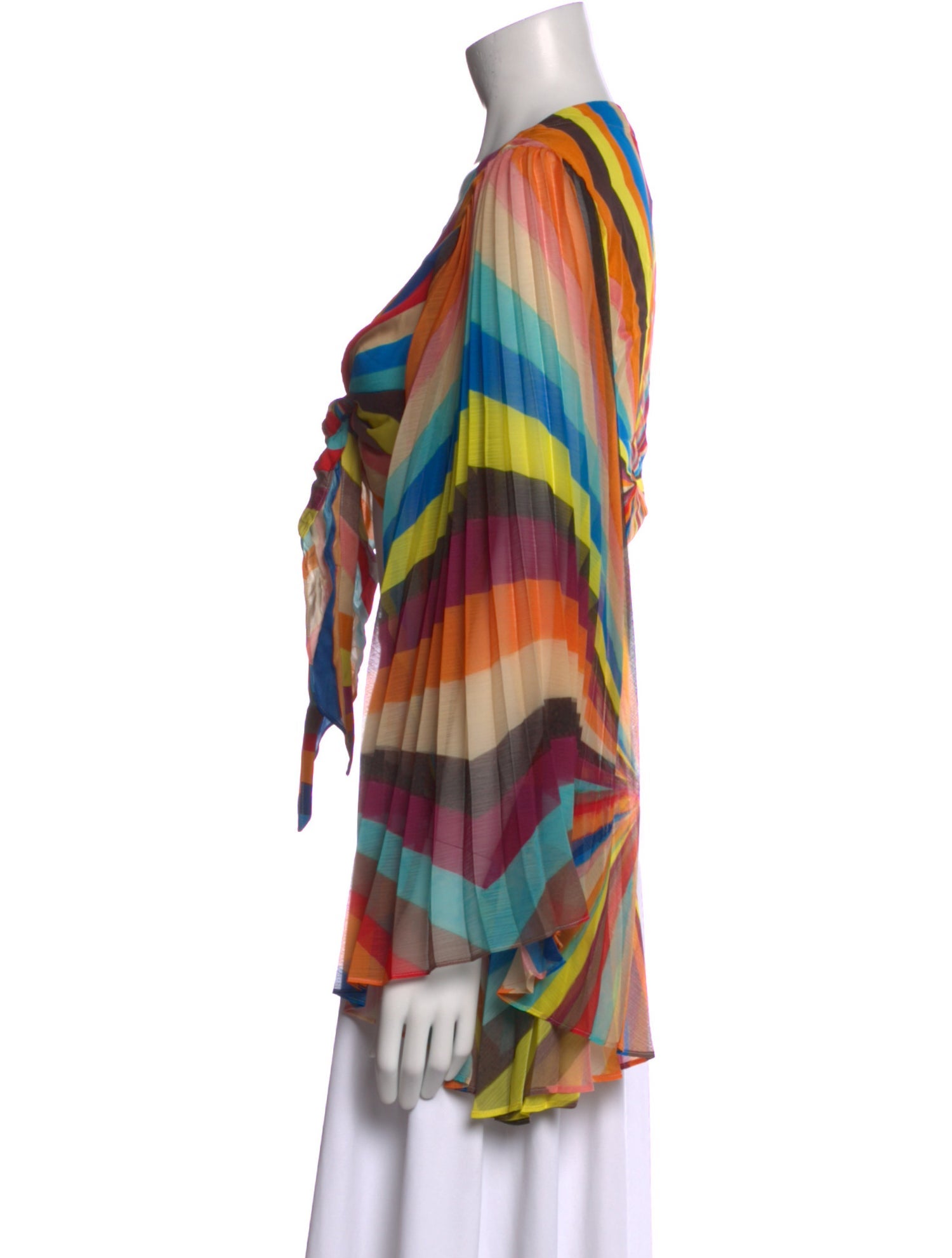 Alice + Olivia Printed V-Neck Crop Top w/ Tags