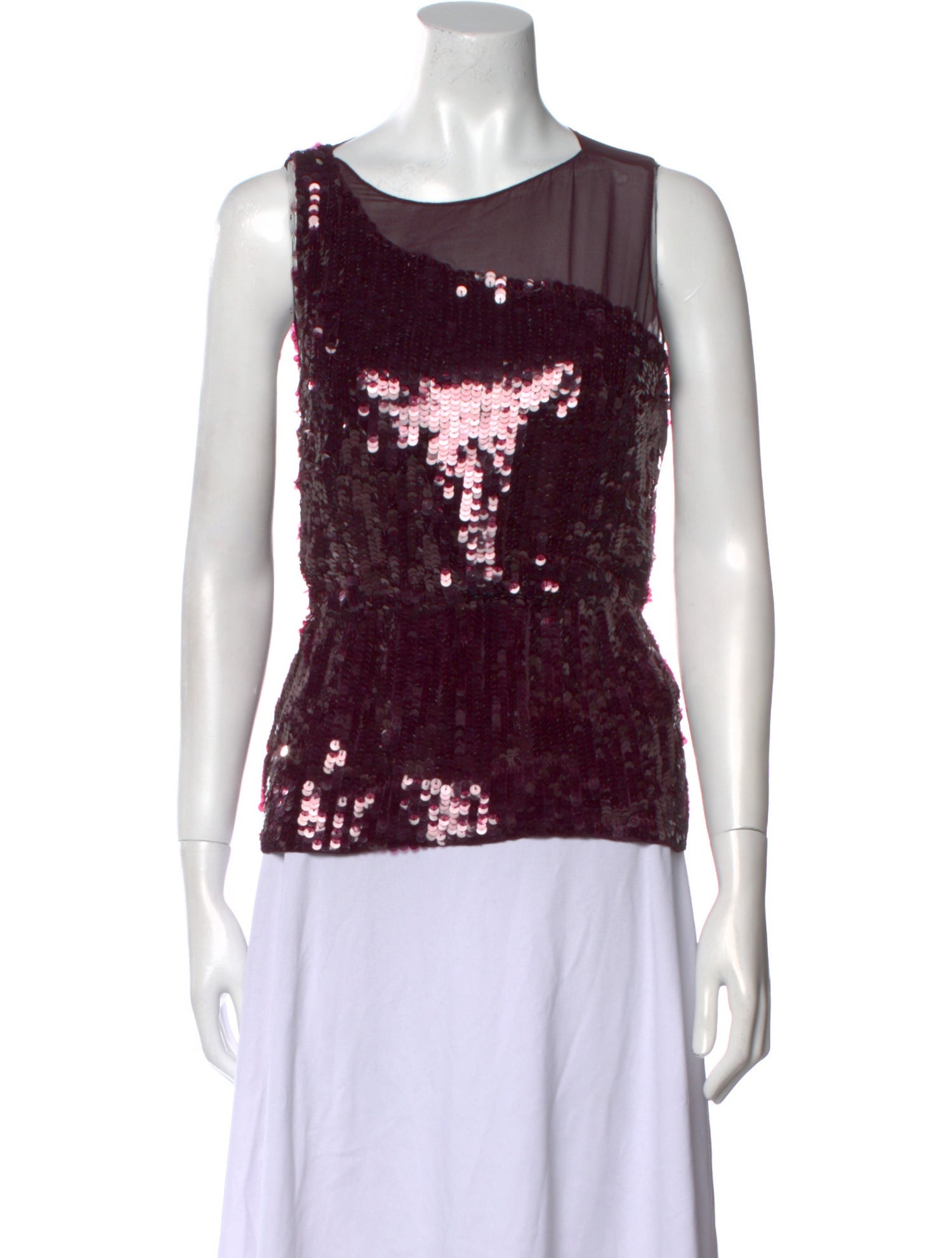 Alice + Olivia Silk Scoop Neck Top