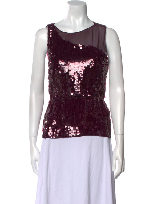 Alice + Olivia Silk Scoop Neck Top