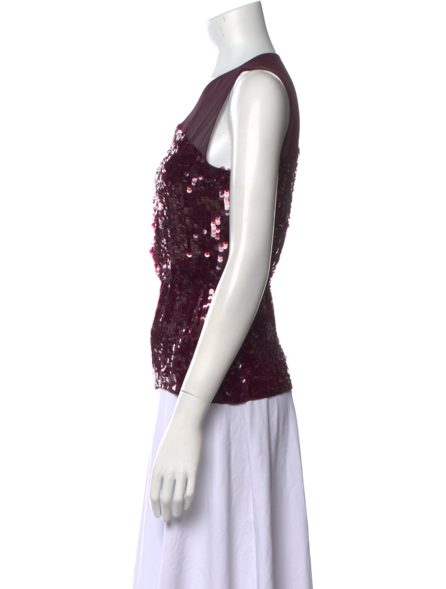 Alice + Olivia Silk Scoop Neck Top