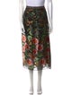 Alice + Olivia Floral Print Midi Length Skirt