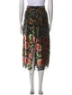 Alice + Olivia Floral Print Midi Length Skirt