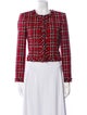 Alice + Olivia Plaid Print Bolero