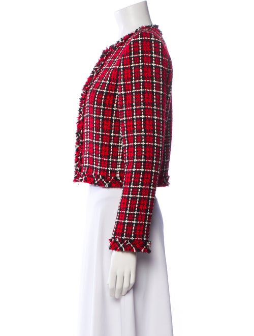 Alice + Olivia Plaid Print Bolero