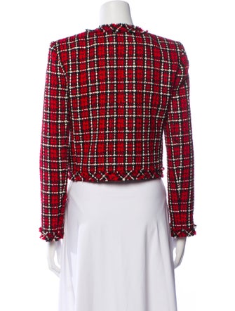 Alice + Olivia Plaid Print Bolero