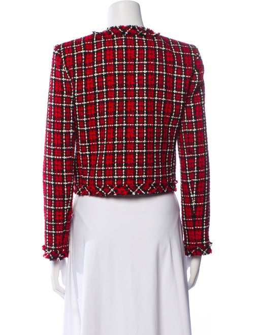 Alice + Olivia Plaid Print Bolero