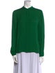 Alice + Olivia Mock Neck Long Sleeve Blouse