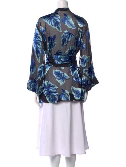 Alice + Olivia Silk Printed Blouse