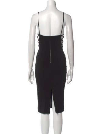 Alice + Olivia Square Neckline Knee-Length Dress