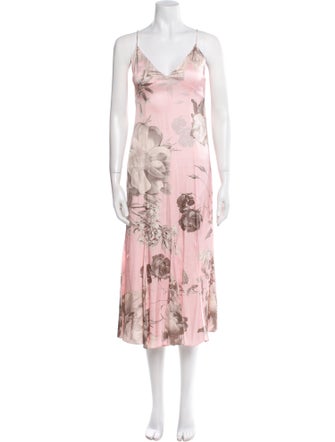Alice + Olivia Floral Print Long Dress