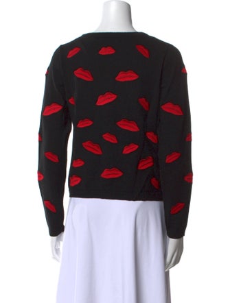 Alice + Olivia Wool Printed Sweater