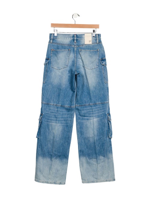 Alice + Olivia Mid-Rise Wide Leg Jeans