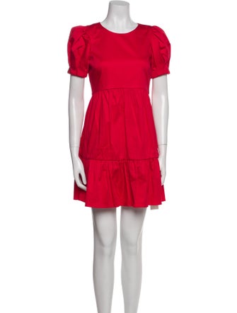 Alice + Olivia Crew Neck Mini Dress