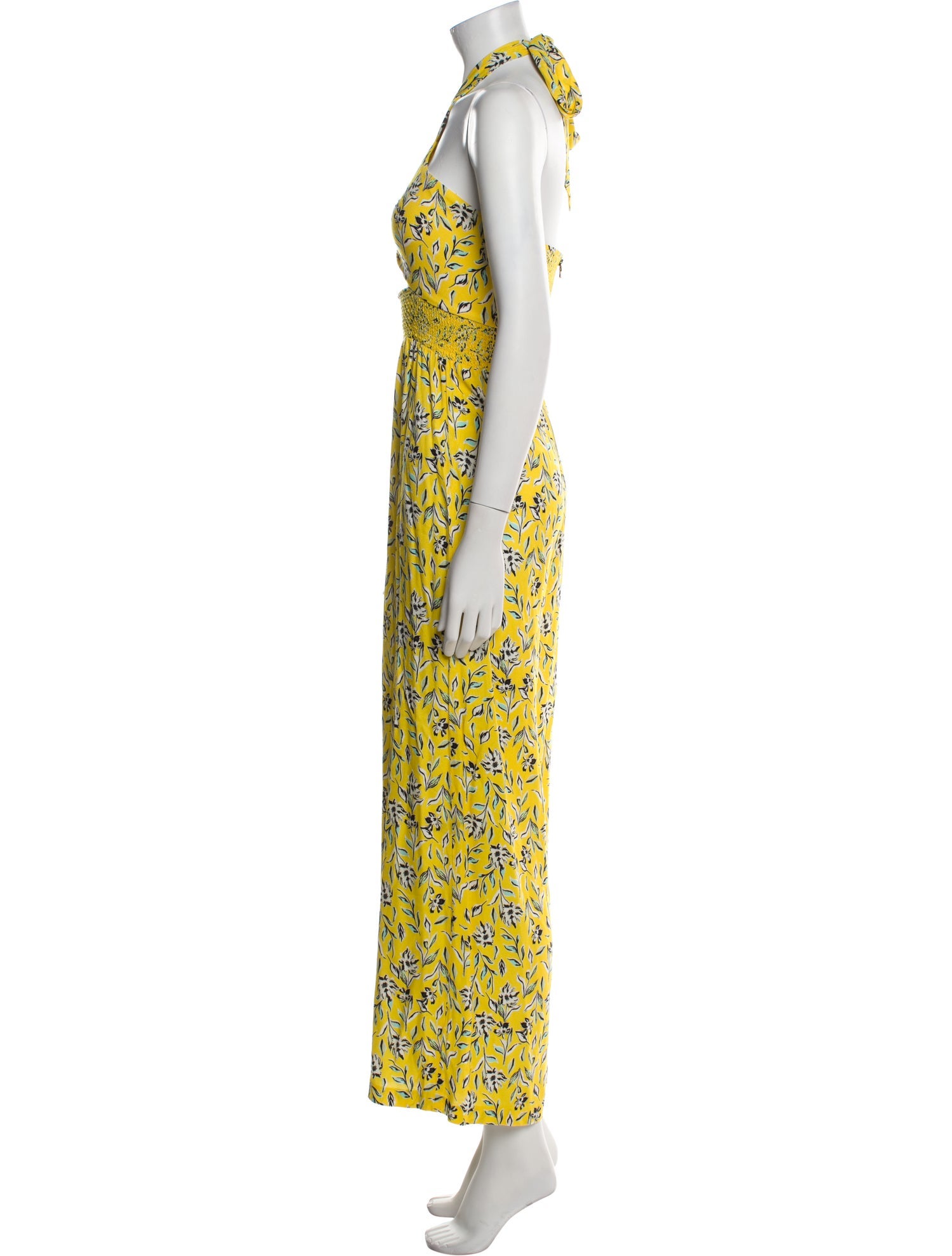 Alice + Olivia Printed Halterneck Jumpsuit